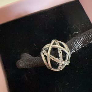 GALAXY PANDORA Silver Cz Stones Charm/Bead